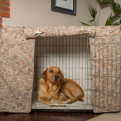 Dog Crate with Crate Cover in Opal Minerals by Lords & Labradors
