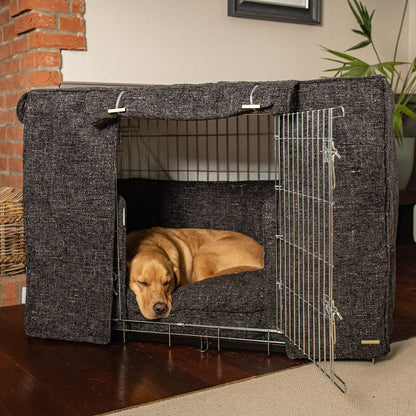 Dog Crate Set In Obsidian Minerals by Lords & Labradors