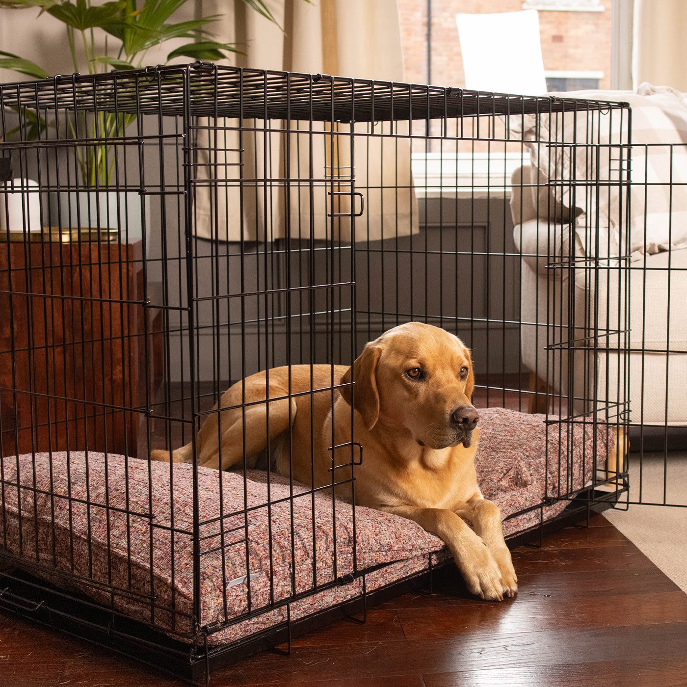 Dog Cushion in Rose Quartz Minerals by Lords & Labradors