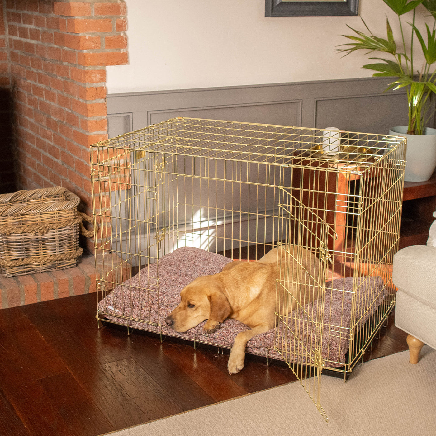 Dog Cushion in Rose Quartz Minerals by Lords & Labradors