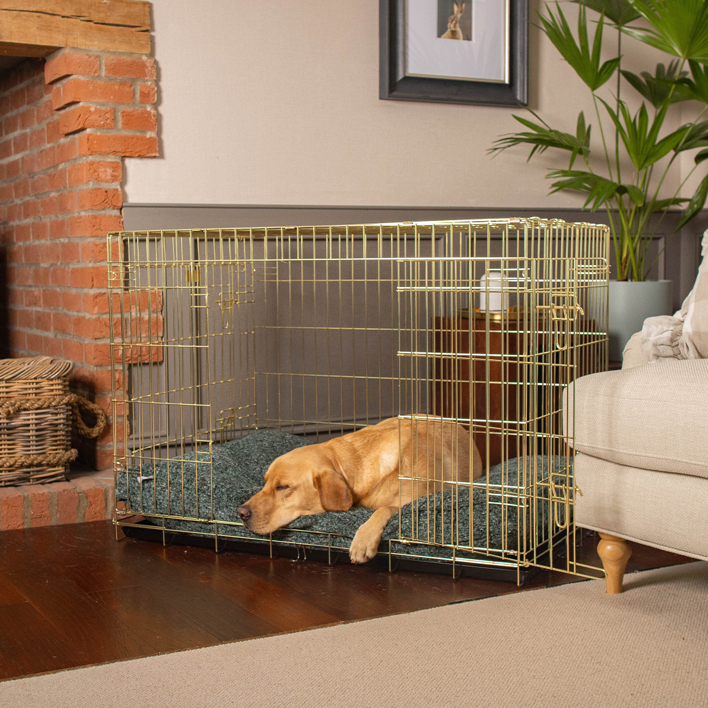 Dog Cushion in Emerald Minerals by Lords & Labradors