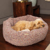 Donut Bed With Removable Covers in Rose Quartz Minerals by Lords & Labradors