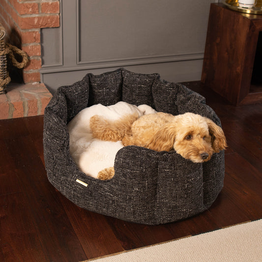 High Wall Bed With Removable Covers in Obsidian Minerals by Lords & Labradors