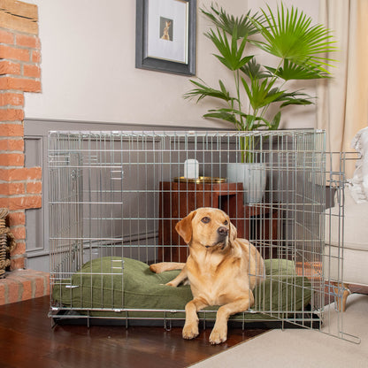 Dog Cushion in Moss Orkney Tweed by Lords & Labradors