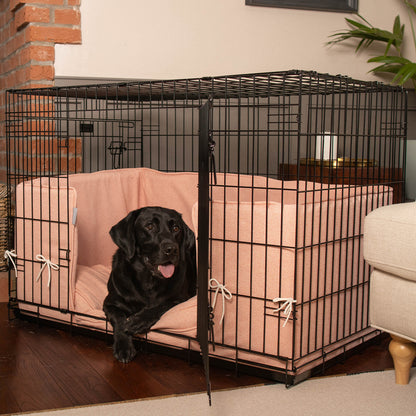 Dog Crate Bumper in Peony Orkney Tweed by Lords & Labradors
