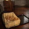 Dog Crate with Cosy & Calming Puppy Crate Bed in Honeysuckle Orkney Tweed by Lords & Labradors