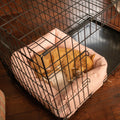 Cosy & Calming Puppy Crate Bed With Removable Covers In Peony Orkney Tweed by Lords & Labradors