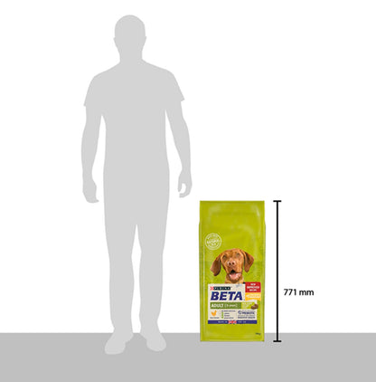 Purina beta adult Chicken 14kg size guide