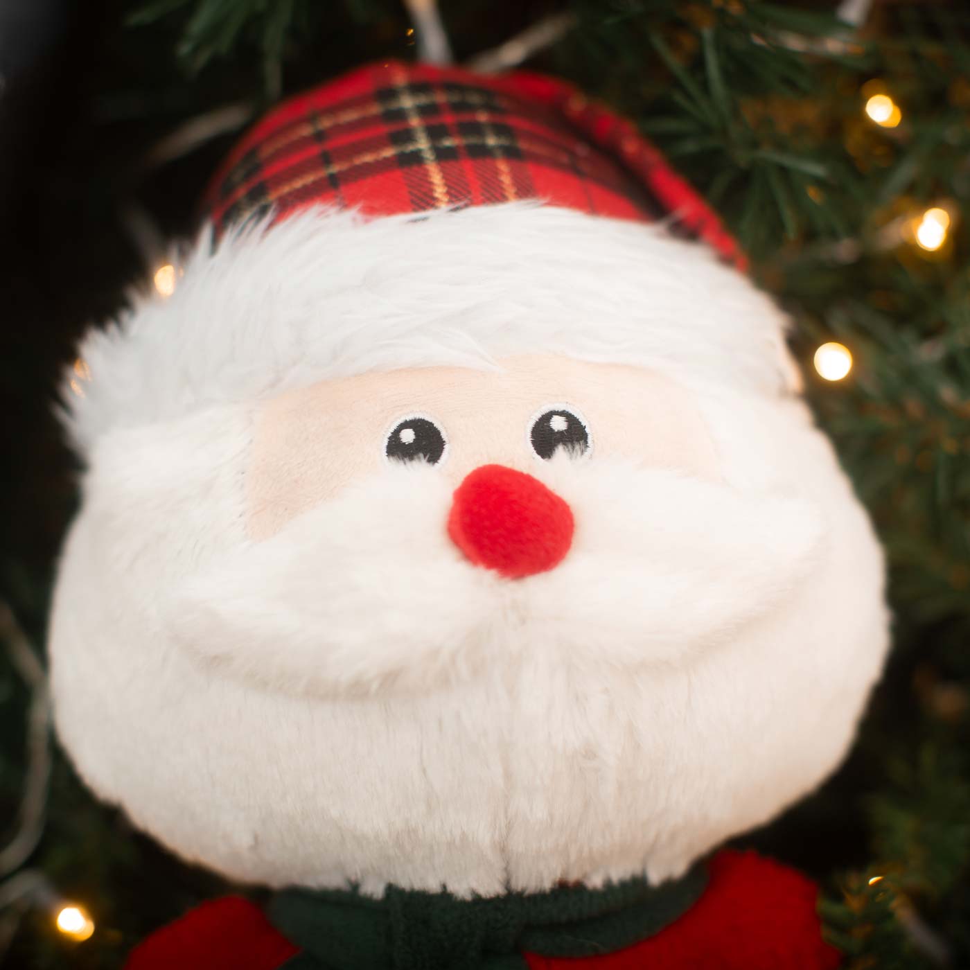Happy Pet Big Head Santa Dog Toy