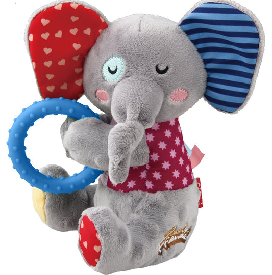 GiGwi Plush Friends Squeaker & Ring Elephant