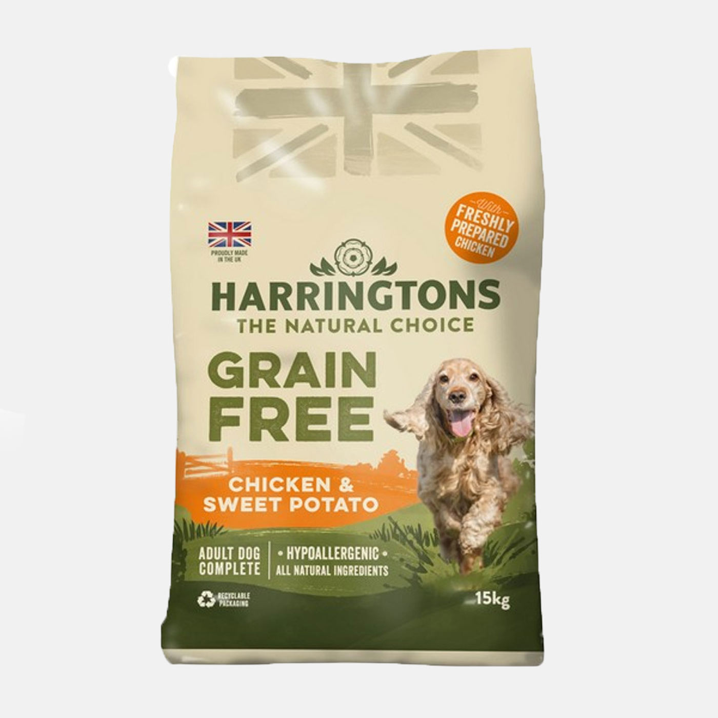 Harringtons Adult Grain Free Dry Dog Food with Chicken & Sweet Potato