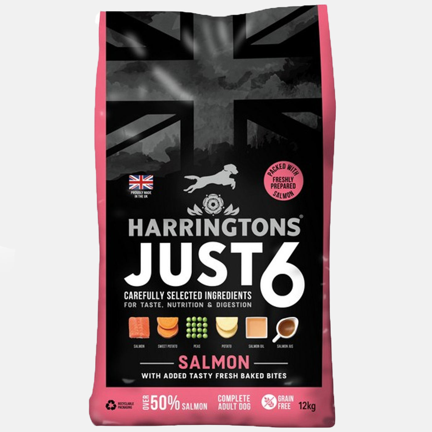 Harringtons Just 6 Dry Salmon Dog Food