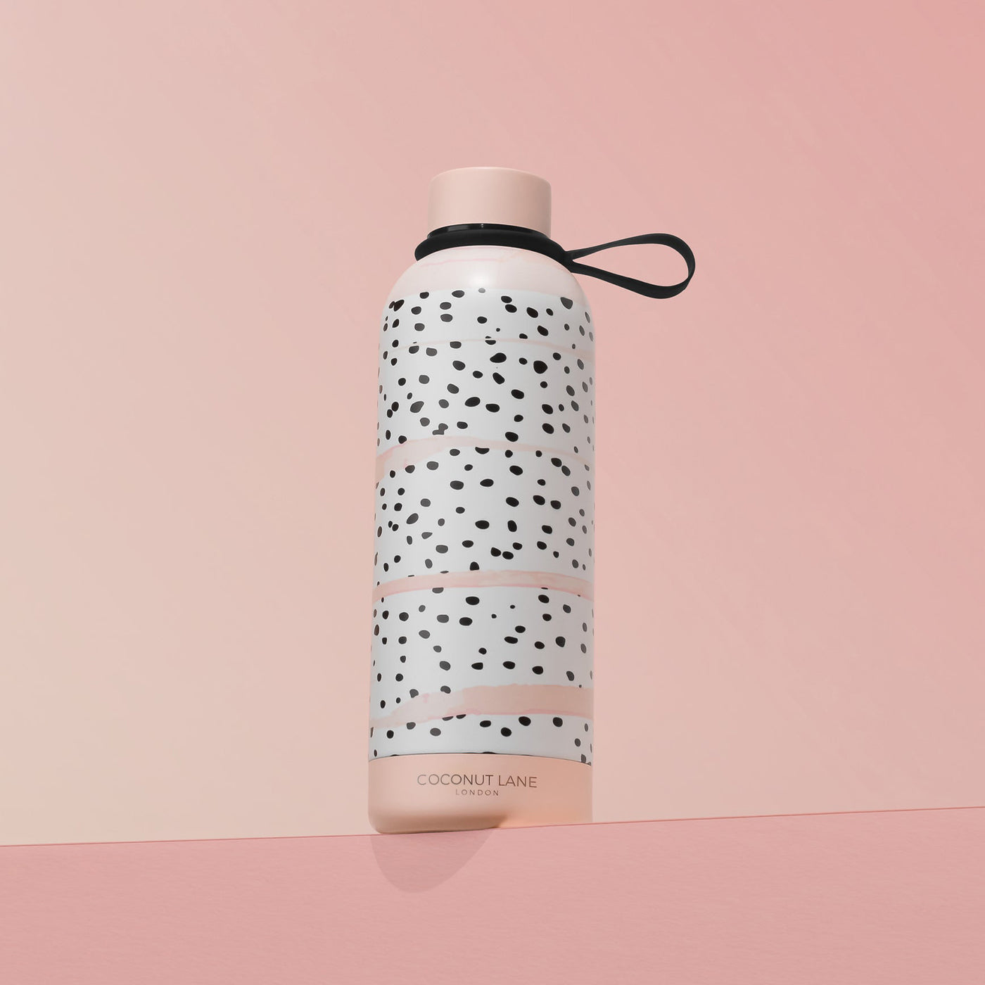Cocopup London Pink Dalmatian Stainless Steel Water Bottle