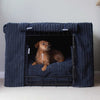 Dog Crate Set in Navy Essentials Plush by Lords & Labradors