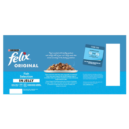Felix Cat Food Fish Selection In Jelly (40 x 100g)