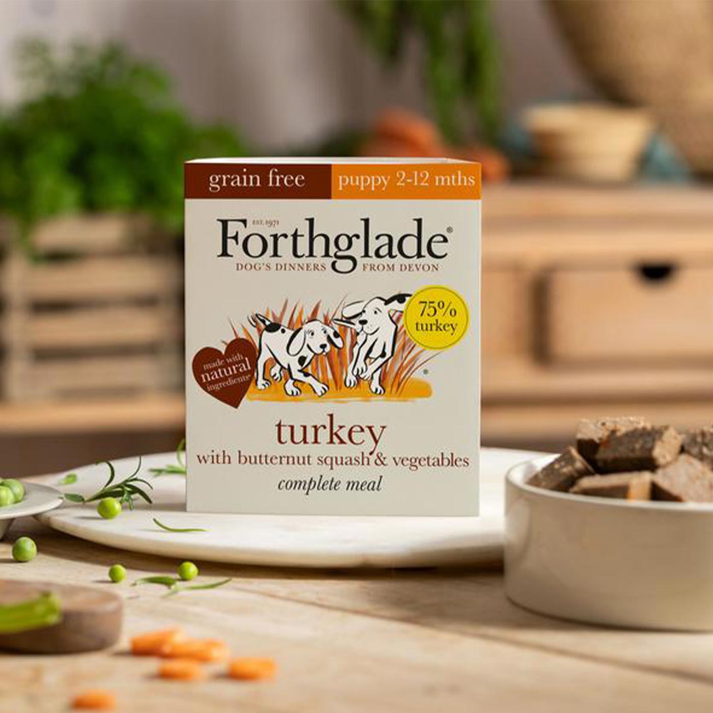 Forthglade Grain Free Puppy Turkey, Butternut Squash & Vegetables (Case of 18)