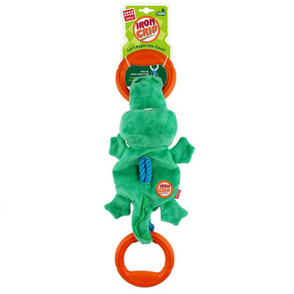 GiGwi Iron Grip Crocodile Plush Tug Toy