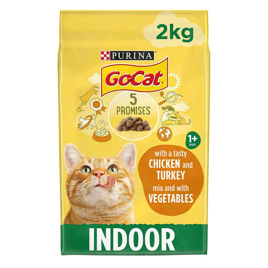 Go-Cat Chicken & Veg Adult Indoor Cat Food 2KG