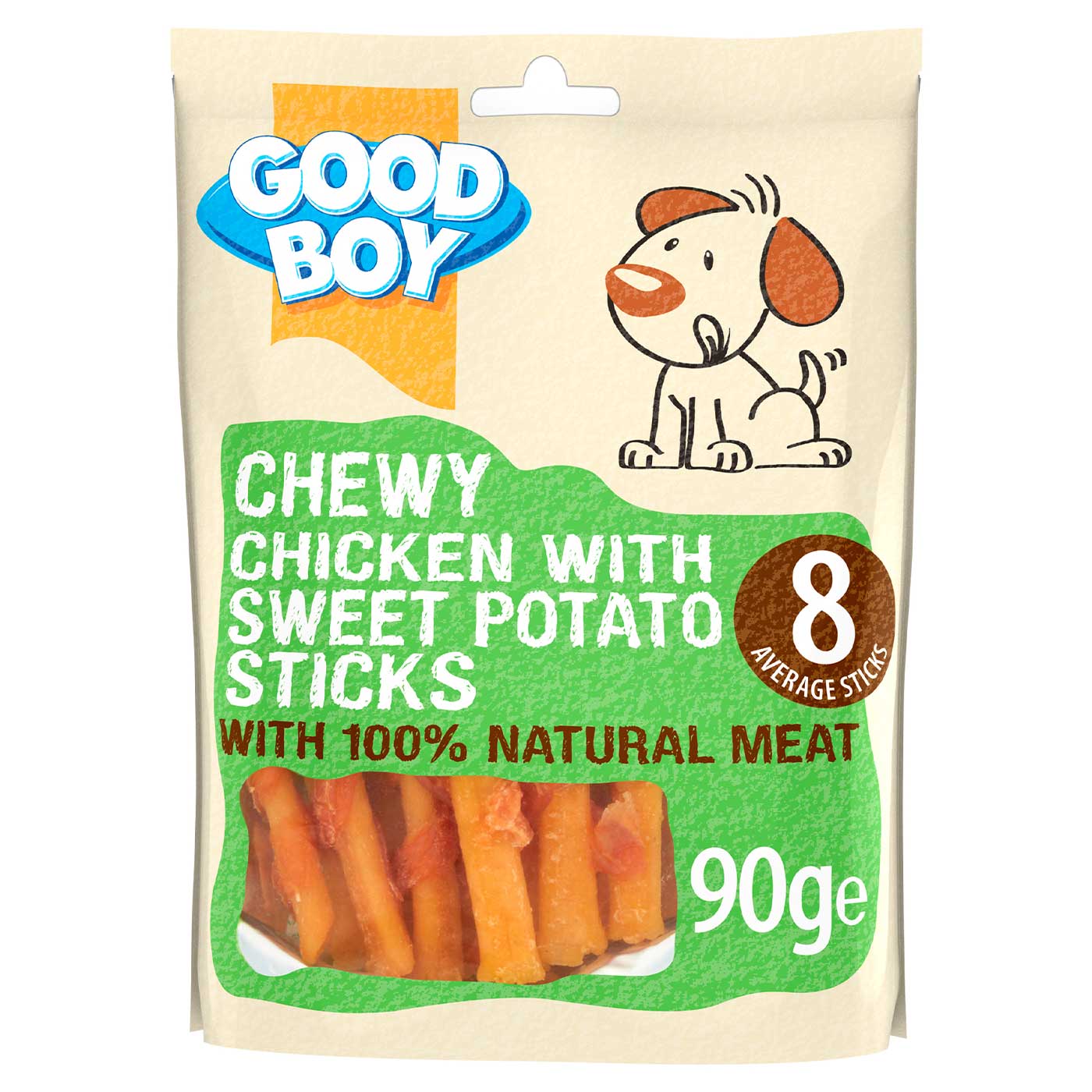 Good Boy Chicken & Sweet Potato Sticks 90g