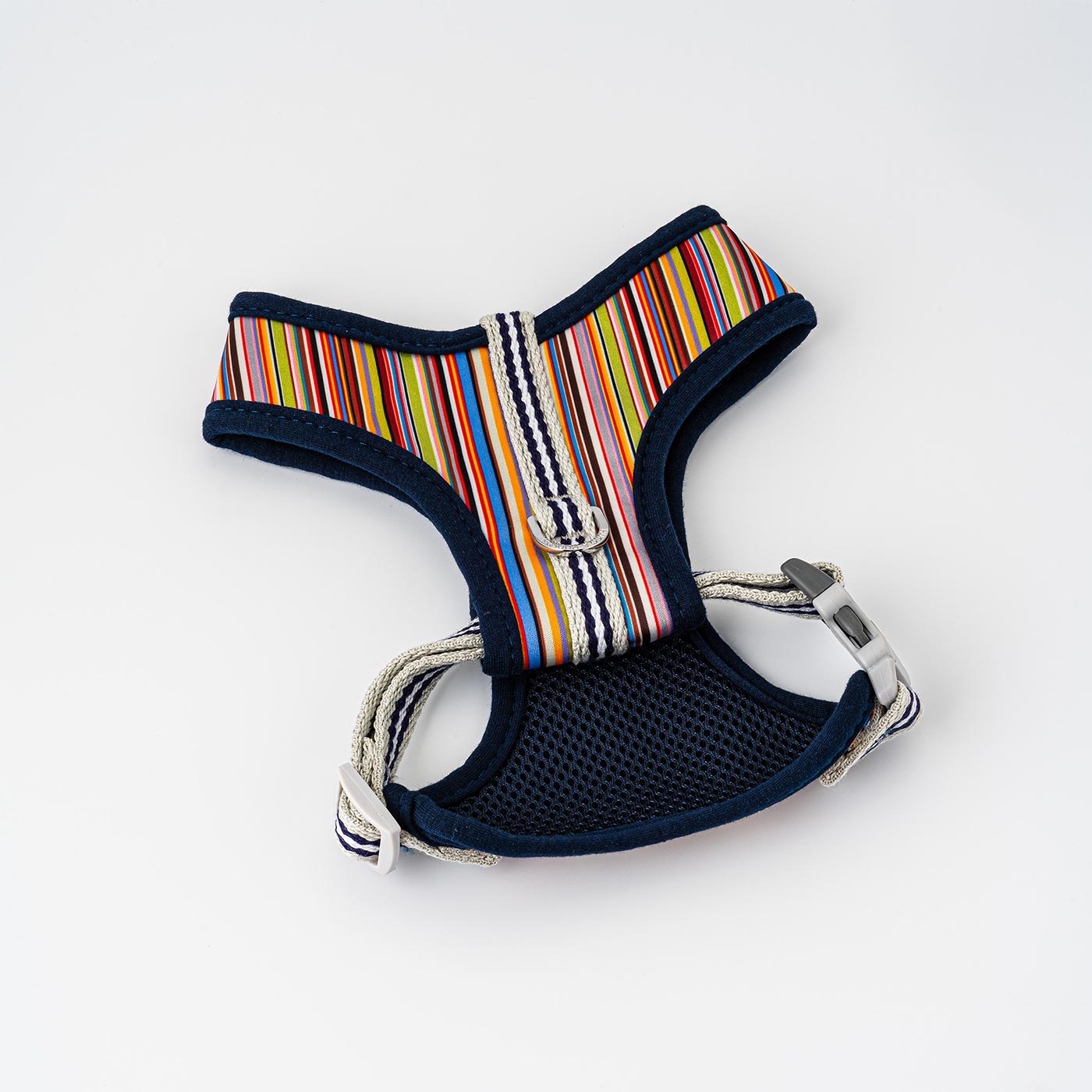 Hugo & Hudson Multi Coloured Stripe Dog Harness