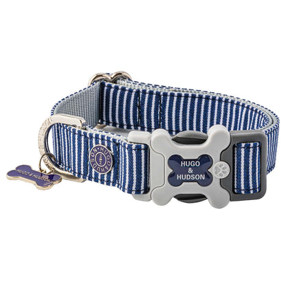 Hugo & Hudson Navy Stripe Collar