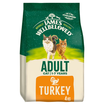 James Wellbeloved Adult Cat Turkey Food 4KG