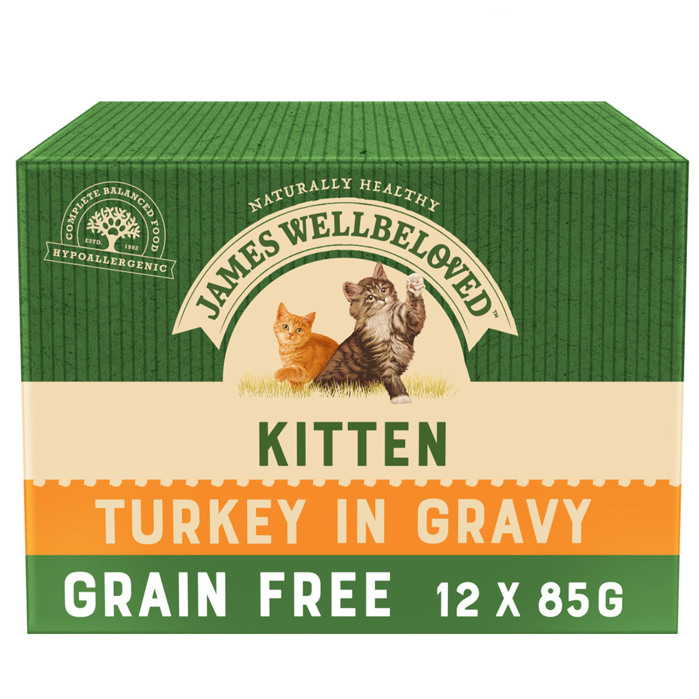 James Wellbeloved Kitten Turkey in Gravy Wet Food (12 x 85g)