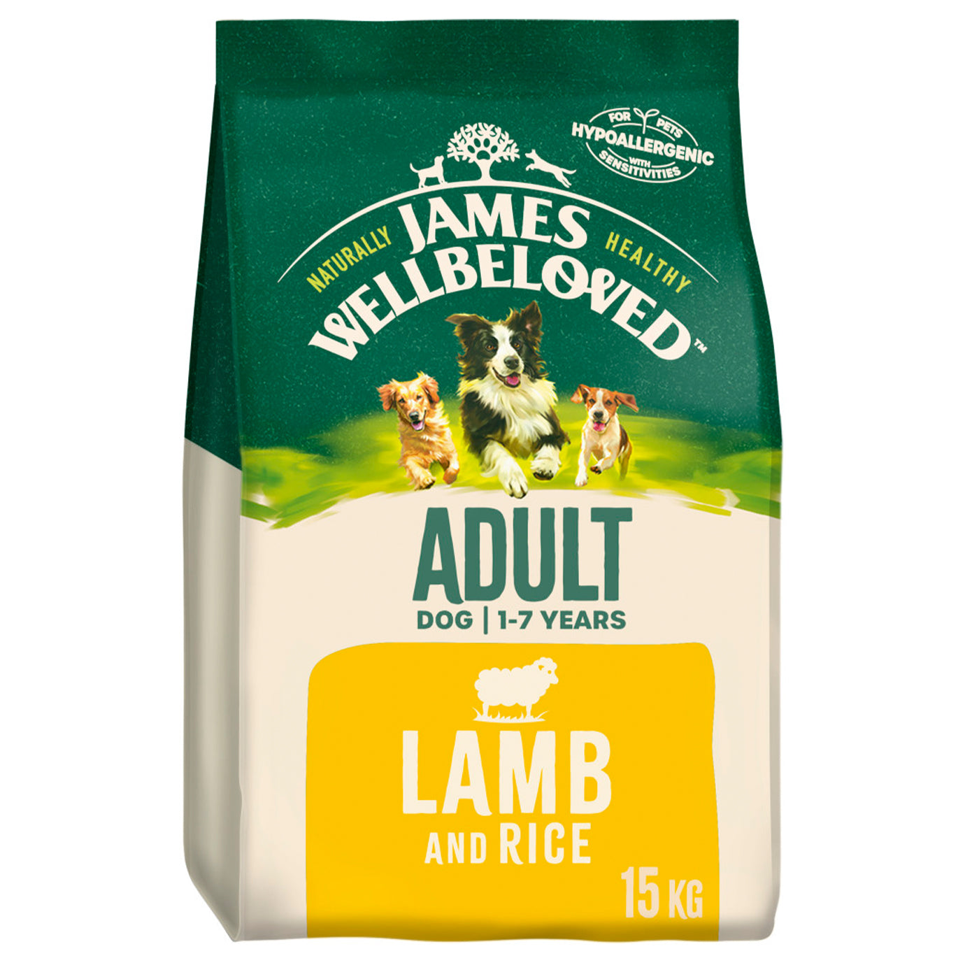 James Wellbeloved Lamb & Rice Adult Dog Food 15KG