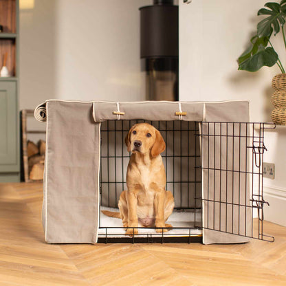 Dog Crate Cover In Savanna Stone by Lords & Labradors