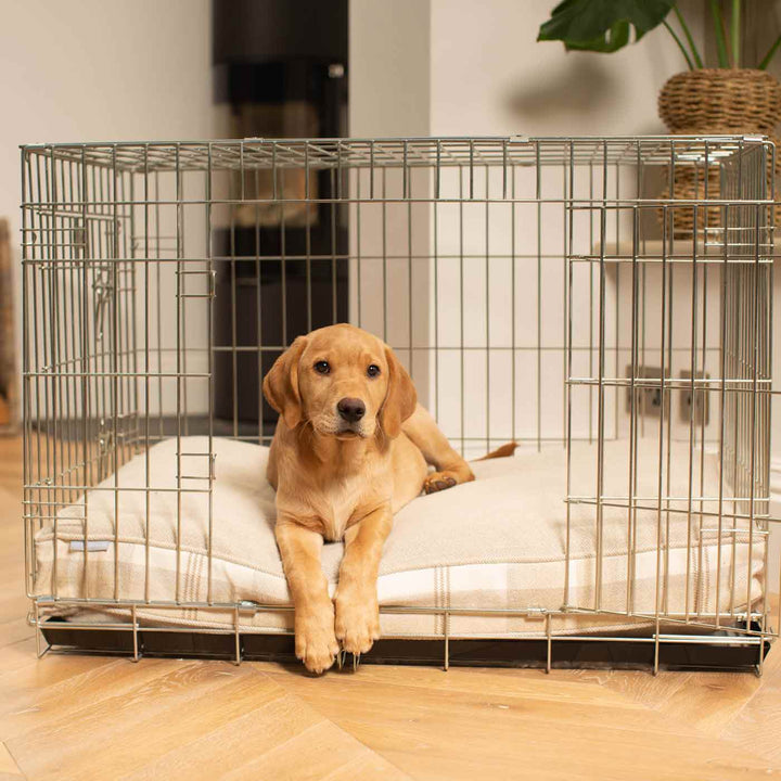 Wooden Rustic Sliding Door Dog Crate Dog Crate Lords & Labradors