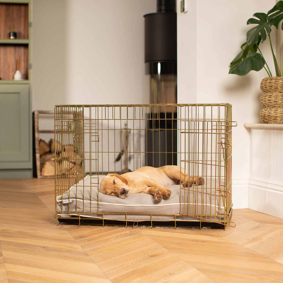 Wooden Rustic Sliding Door Dog Crate Dog Crate Lords & Labradors