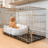 Cosy & Calming Puppy Crate Bed in Light Grey Essentials Plush by Lords & Labradors