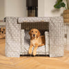 Dog Crate Set in Grey Spot by Lords & Labradors