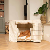 Ivory Bouclé Crate Set | Dog Crate Bedding Set | Lords & Labradors