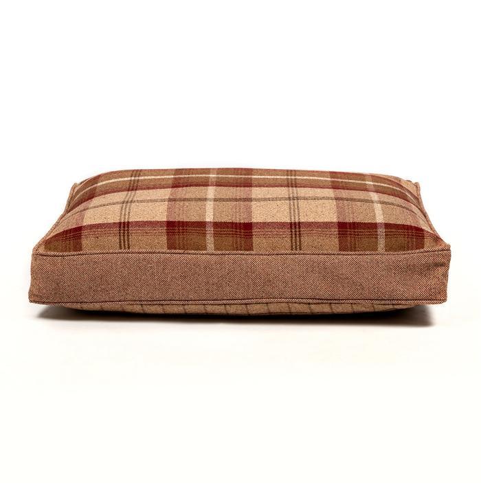 Lords & Labradors Balmoral Twist Dog Cushion in Mulberry 