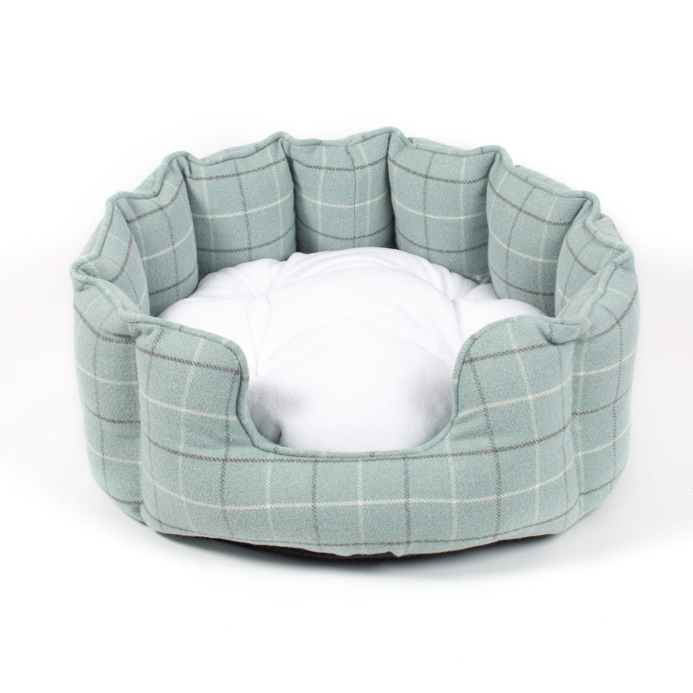 High Wall Check Tweed Bed For Dogs