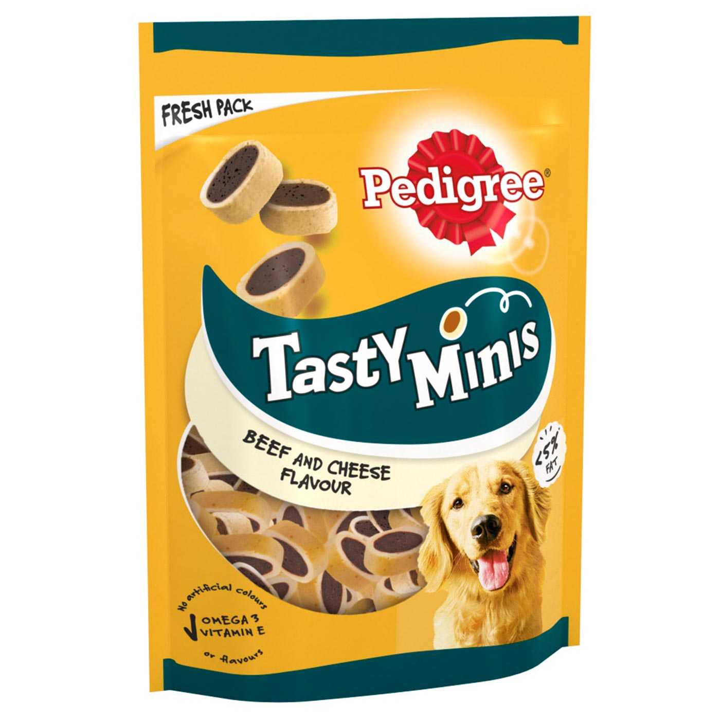 Pedigree Tasty Minis Cheesy Nibbles With Beef 140g