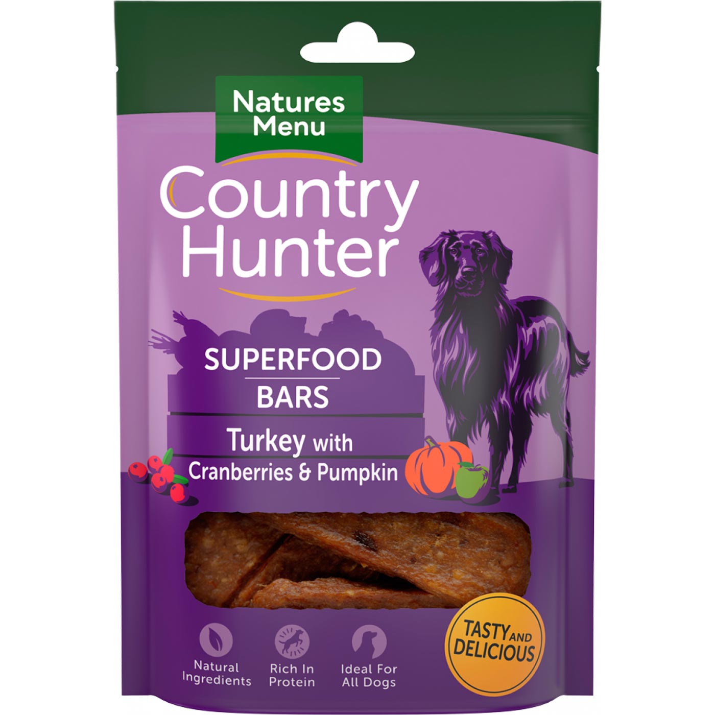 Natures Menu Country Hunter Turkey Superfood Bars 100g