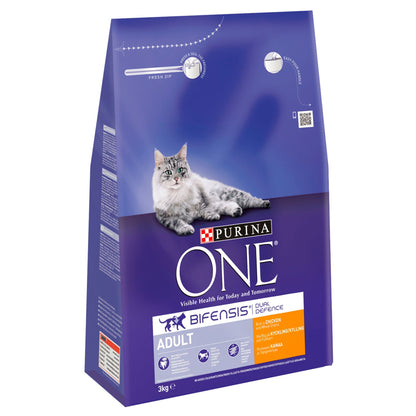 Purina One Adult Cat Chicken and Whole Grain Dry Food 3KG