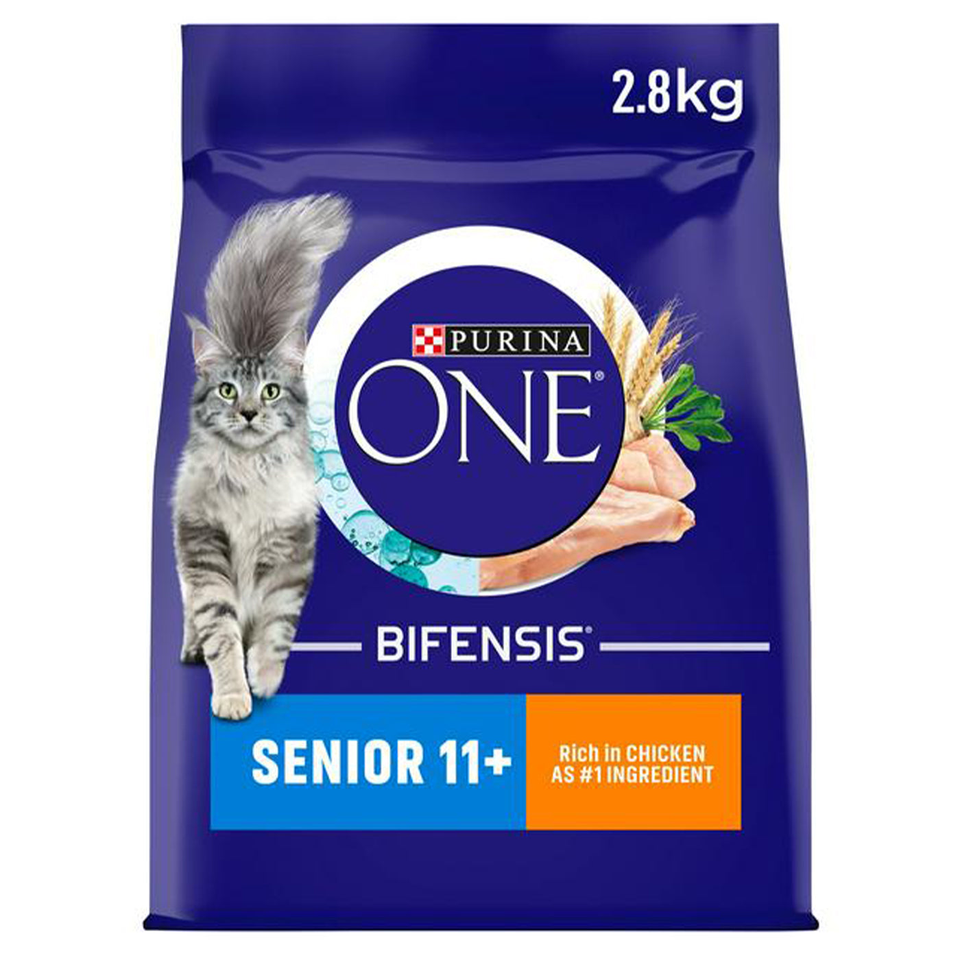 Purina One Senior 11+ Cat Chicken and Whole Grain 2.8KG