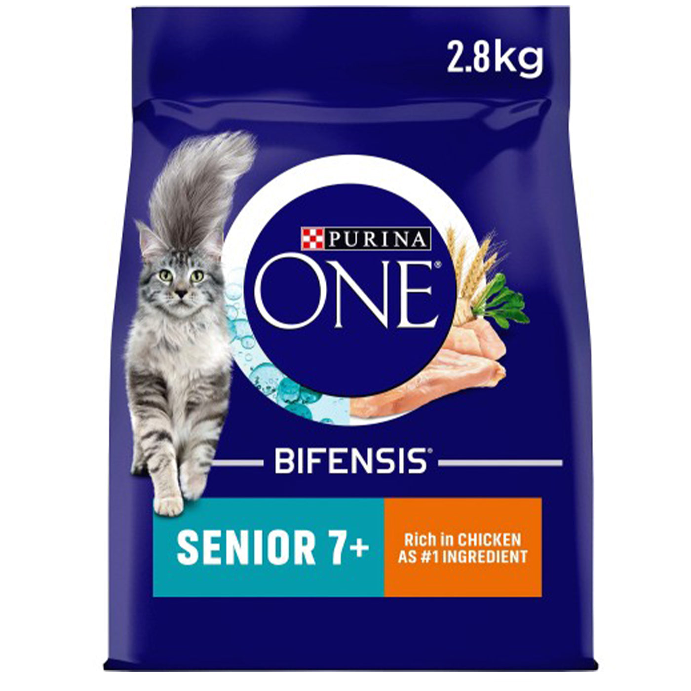 Purina One Senior 7+ Cat Chicken and Whole Grain 2.8KG