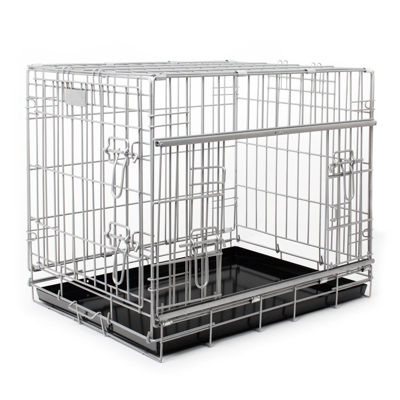 Sliding Door Dog Crate in Grey by Lords & Labradors