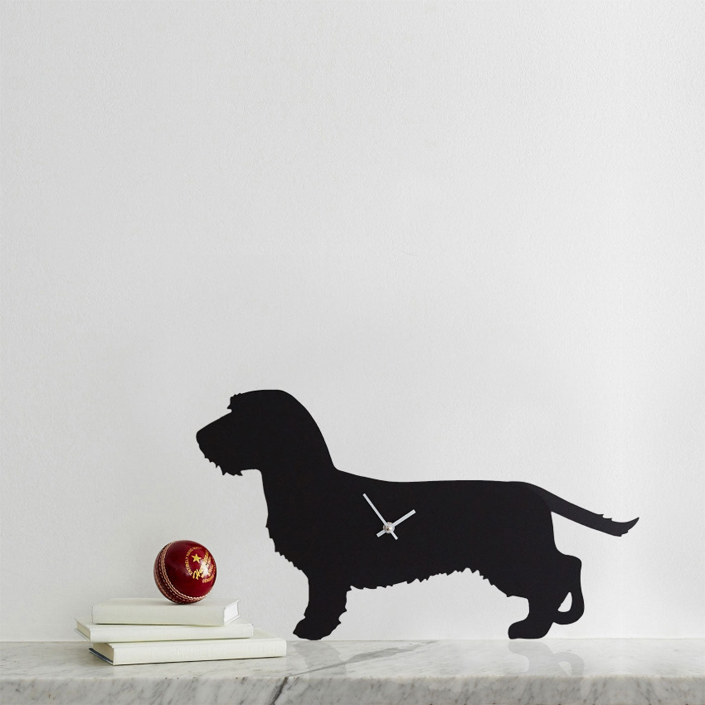 Wagging Tail Wire Haired Dachshund Dog Clock | The Labrador Company ...