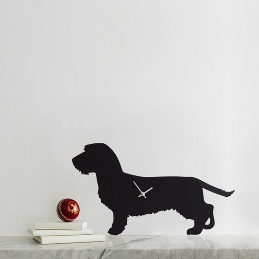 Wagging Tail Wire Haired Dachshund Dog Clock by The Labrador Company
