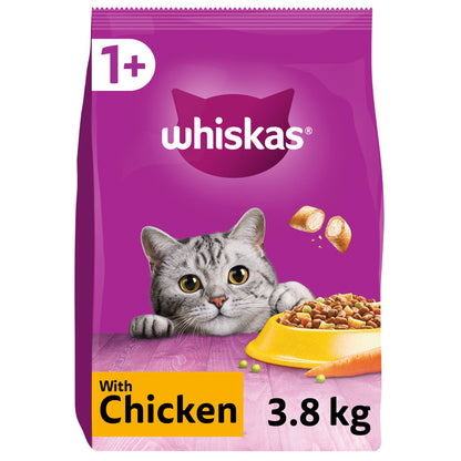 Whiskas 1+ Cat Complete Dry Food with Chicken