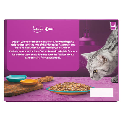 Whiskas 1+ Cat Duo Surf & Turf in Jelly (12x85g)