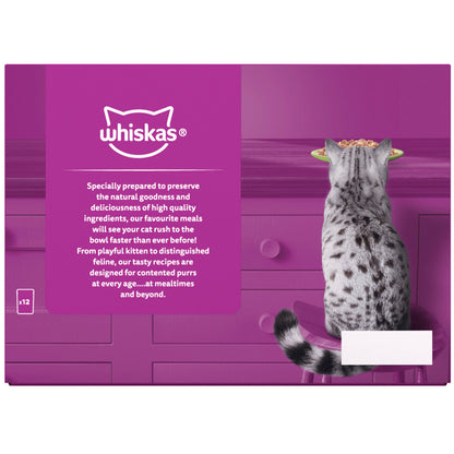 Whiskas 1+ Cat Mixed Menu in Jelly (40x85g)