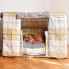 Dog Crate Cover in Balmoral Ochre Ash Tweed by Lords & Labradors