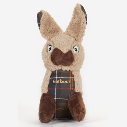 Discover Barbour Rabbit Dog Toy which features a squeak. available at Lords and Labradors