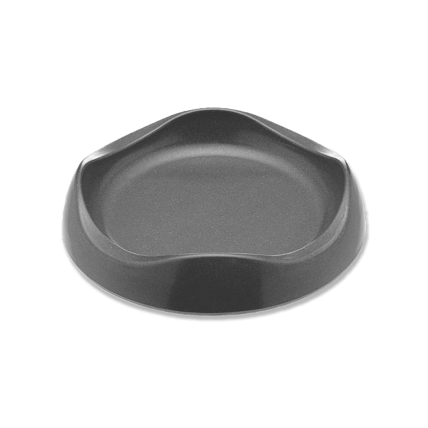 Beco bamboo cat bowl in charcoal on white background [color:charcoal]